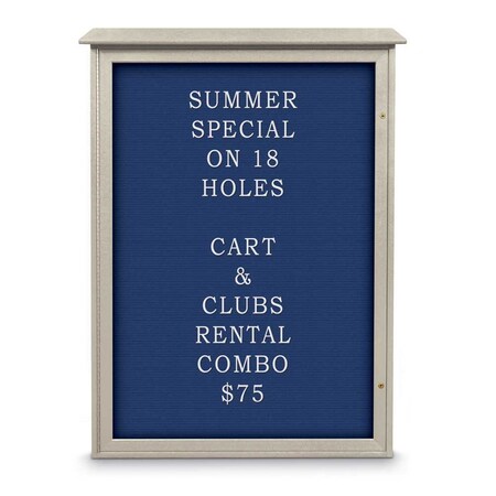 United Visual Products Indoor Enclosed Combo Board, 72"x36", White Frame/Green & Cloud UVCB7236W-GREEN-CLOUD